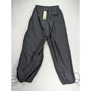 Adidas AdiClub Black Baggy Cargo Pants Drawstring JM6738 Men’s XS Wide Leg